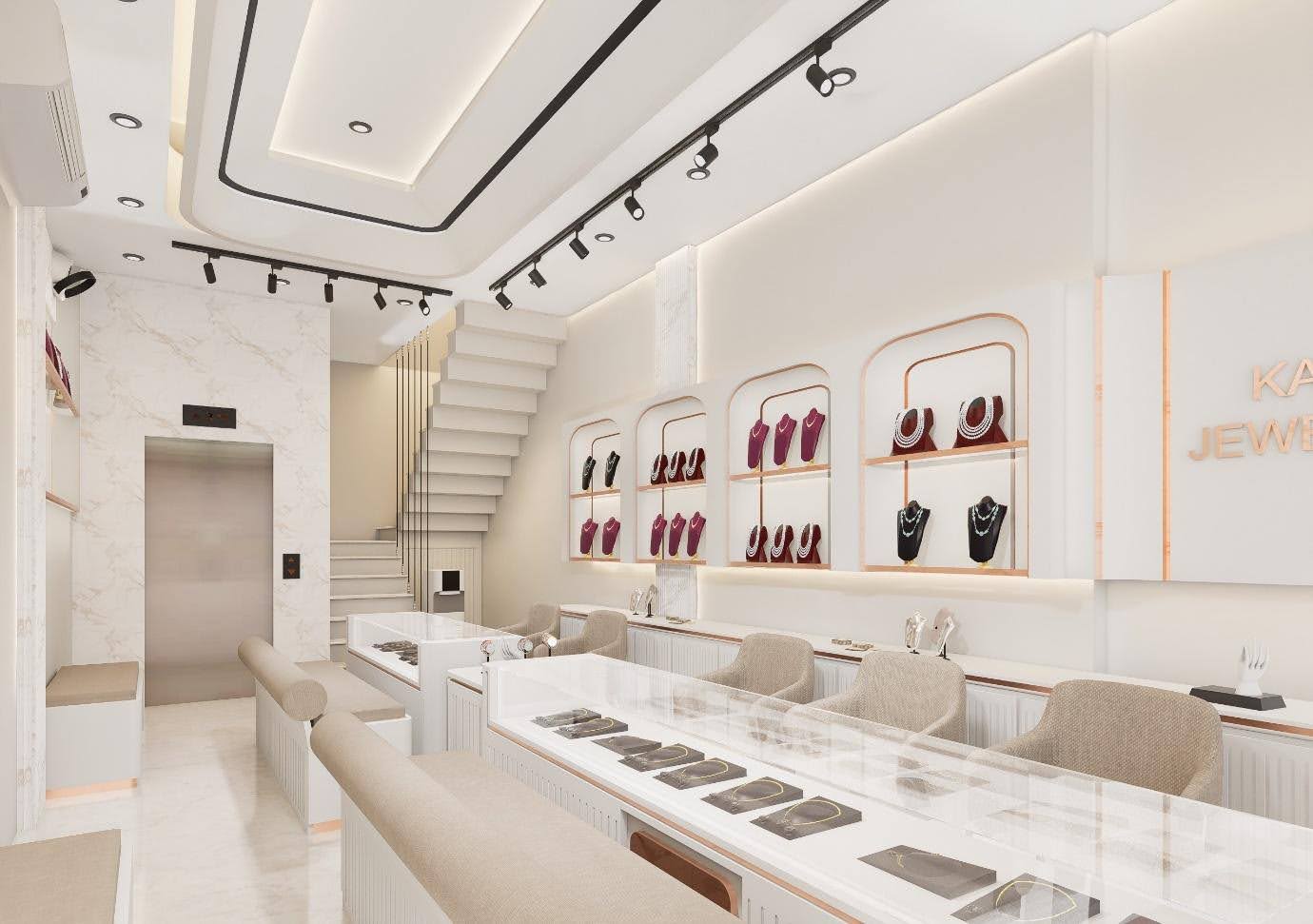 Mannat Gold stairs and elevator